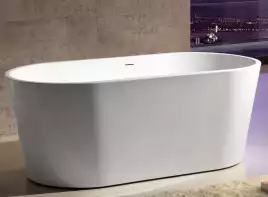 Акриловая ванна Abber 150х80 AB9203-1.5, отдельностоящая, Белая глянцевая