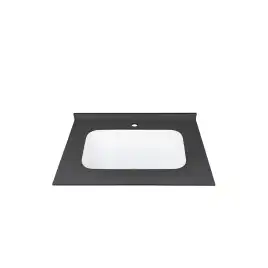 Раковина мебельная AVS Шарм 80x56 белая/черная