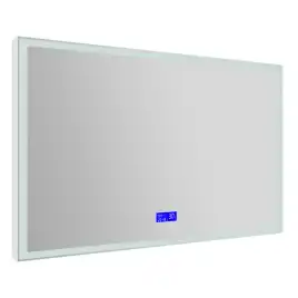 Зеркало BelBagno SPC-GRT 120х80 SPC-GRT-1200-800-LED-TCH-RAD с подстветкой, сенсорный выключатель, с Bluetooth, цифровым термометром и радио