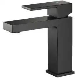Смеситель для раковины Aquatek Либра AQ1610MB, однорычажный, цвет Черный матовый