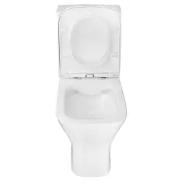 Унитаз напольный Azario Blaise AZ-55-1 безободковый, с бачком и сидением микролифт, Белый глянцевый