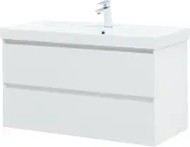 Тумба под раковину Aquanet Альтера 100 белый матовый, подвесная, 337157