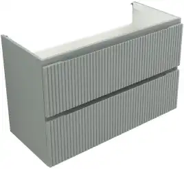 Тумба под раковину Aquanet Джейн (Flat) 100 мисти грин, подвесная, 335436
