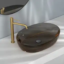 Смесители для раковины AVS Slimmer 811-101-BG высокий, брашированное золото