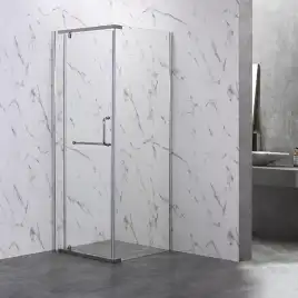 Душевой уголок Veconi Rovigo RV-18 90х90х200, профиль Хром, стекло прозрачное (RV18-90-01-C5)