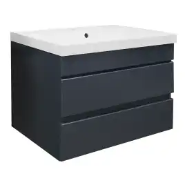 Тумба с раковиной Azario Эстима 70 CS00094588, подвесная, Графит