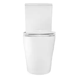 Унитаз напольный Azario Maro AZ-2125 безободковый, с бачком и сидением микролифт, Белый глянцевый