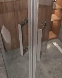 Душевой уголок CEZARES MOLVENO-RH-2-110/90-C-GM-IV стекло Прозрачное, профиль Оружейная сталь