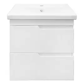 Тумба с раковиной Azario KANTRI 60/2 CS00097248,подвесная с раковиной Фостер 60, белая