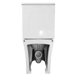 Унитаз напольный Azario ANTEO ROUND AZ-1219A безободковый, с бачком и сидением микролифт, Белый глянцевый