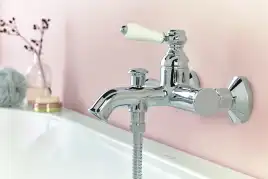 Смеситель для ванны Jacob Delafon LOUISE E24363-CP, однорычажный, с коротким изливом, Хром