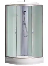 Душевая кабина Loranto 90х90 низкий поддон, матовое стекло, профиль Хром, CS-6691 F, 90*90*215