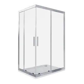 Душевой уголок Good Door COFE CR-120-80-C-B профиль Черный стекло прозрачное