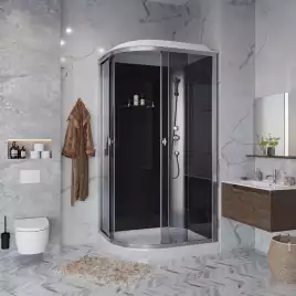 Душевая кабина Niagara Eco 120х80х215 E120/80/13R/TN низкий поддон, без гидромассажа