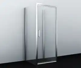 Душевой уголок WasserKRAFT Salm 27I 100х100 27I42 профиль Хром стекло Прозрачное