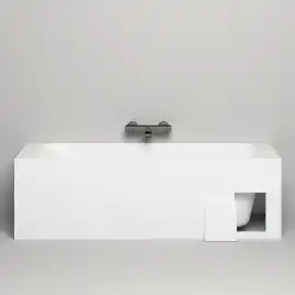 Ванна Salini ORLANDA 170х70 102021M из материала S-Stone, Белая матовая