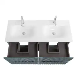 Тумба под раковину BelBagno UNO-1200-4C-SO-AO подвесная, Голубой Матовый