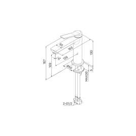 Смеситель для раковины IDDIS Parker PARBL00i01  цвет, Матовый черный