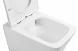 Подвесной унитаз ABBER Rechteck AC1201T белый, безободковый, смыв торнадо, с сиденьем микролифт