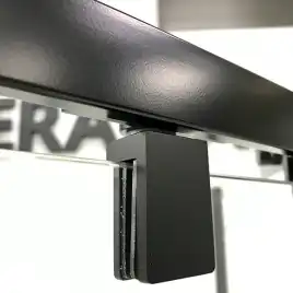 Душевой уголок AVS Трапеция 90x90 профиль черный матовый, стекло прозрачное, 803-0023-195-9090-BM-T