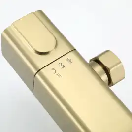 Душевая система Gappo G2491-3 с тропическим душем и термостатом, Золото матовое