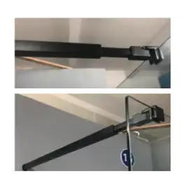 Душевая перегородка Good Door Walk IN SP-80-C-В, ВИ00011, профиль Черный, стекло Прозрачное