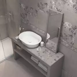 Раковина KERAMA MARAZZI CANALETTO накладная, 65 см, белая глянцевая, CN.wb.65