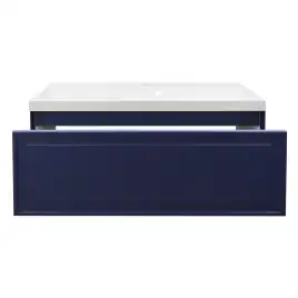 Тумба с раковиной Azario Belloni 100 CS00098076, подвесная, Темно-синий