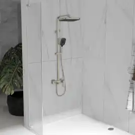 Душевая система  Vincea Cube VSFS-4C12BN VSFS-4C12BN для ванны с изливом, брашированный никель