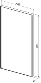 Зеркало Allen Brau Infinity 60х120 1.21020.WT с подстветкой, сенсорный выключатель, Белый