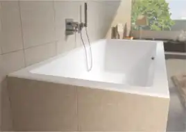 Акриловая ванна RIHO LUGO 190x80 (с тонким бортом) прямоугольная B135001005