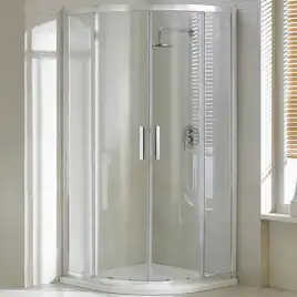 Душевой уголок AVS Раунд 120x80 профиль хром, стекло прозрачное, 803-0022-195-1280-CR-T