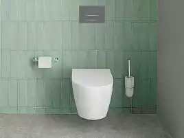 Подвесной унитаз Aquatek Оберон AQ1363W-00 безободковый, с сиденьем микролифт, Белый