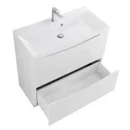 Тумба под раковину BelBagno MARINO-900-2C-PIA-BL-P напольная Bianco Lucido