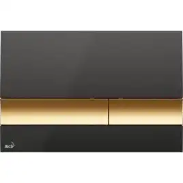 Кнопка смыва Alcaplast M1728-5 Черный / Золото
