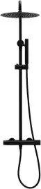 Душевая система Allen Brau Liberty 5.33007-31 с термостатом, черный матовый