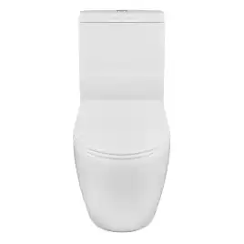 Унитаз напольный Azario Renda AZ-8693 безободковый, с бачком и сидением микролифт, Белый глянцевый