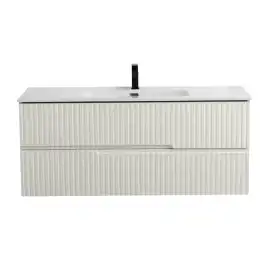 Тумба под раковину Cezares DUET-N 120 см, DUET-N-1200-2C-SO-AS-P подвесная, Альпака брашированная