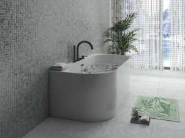 Акриловая ванна Azario BRADFORD 180х80 BRA18080, отдельностоящая пристенная, белая