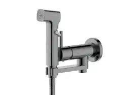 Смеситель с гигиеническим душем Aquatek Ника AQ1819BGM, Оружейная сталь