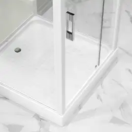 Душевая кабина Niagara Standart 90х90 ST90/15Q низкий поддон, белый профиль