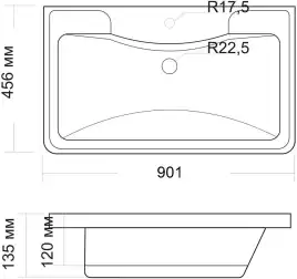 Тумба под раковину Grossman Адель 90 подвесная, белая глянцевая (109003)