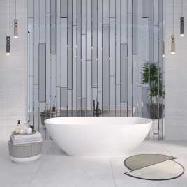Ванна из литьевого мрамора  Aqua de Marco ANGELO 173х80 Белая 1175WANG
