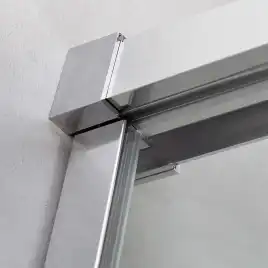 Душевой уголок CEZARES DUET SOFT-AH-1-130/80-C-Cr стекло Прозрачное, профиль Хром