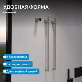 Полотенцесушитель электрический 34,5х80 ABBER Charme AH4002 хром