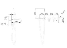 Смеситель для ванны с душем Abber Wasser Kreis AF8130MRG встраиваемый, с внутренней частью, Золото матовое