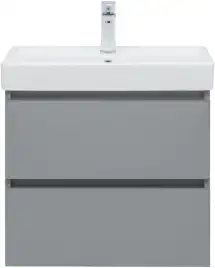 Тумба под раковину Aquanet Вега 2.0 60 мисти грин, подвесная, 337959