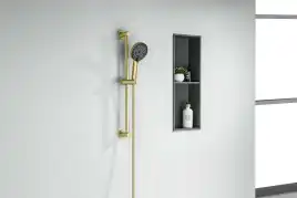 Душевой гарнитур Aquatek Лугано AQ2022BG, Золото шлифованное