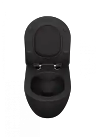 Унитаз подвесной безободковый Creavit Free FE322-11AM00E-0000 с сиденьем микролифт Антрацит матовый