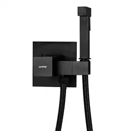 Гигиенический душ со смесителем Gappo G7207-60 встраиваемый, Черный матовый